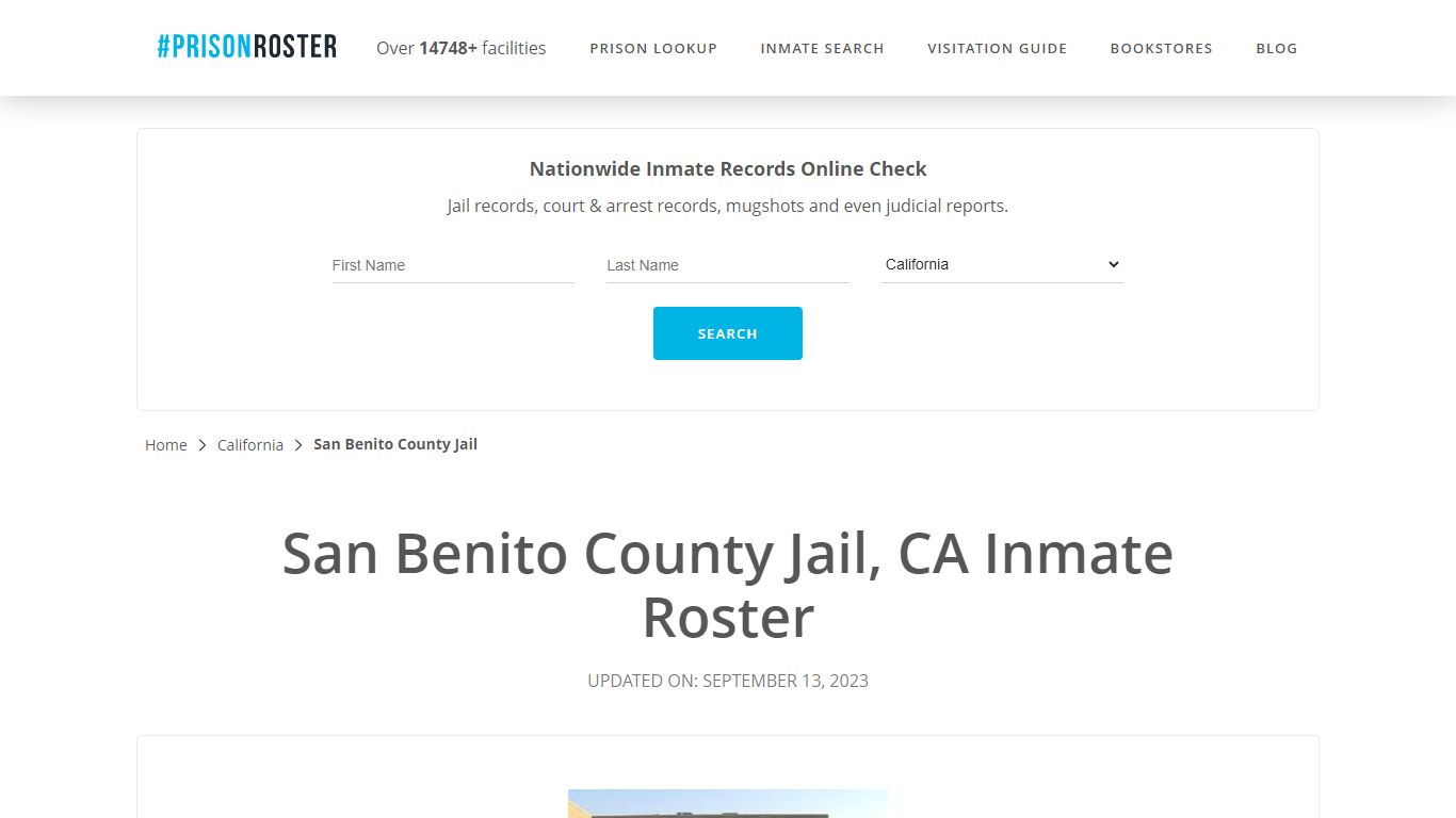 San Benito County Jail, CA Inmate Roster - Prisonroster